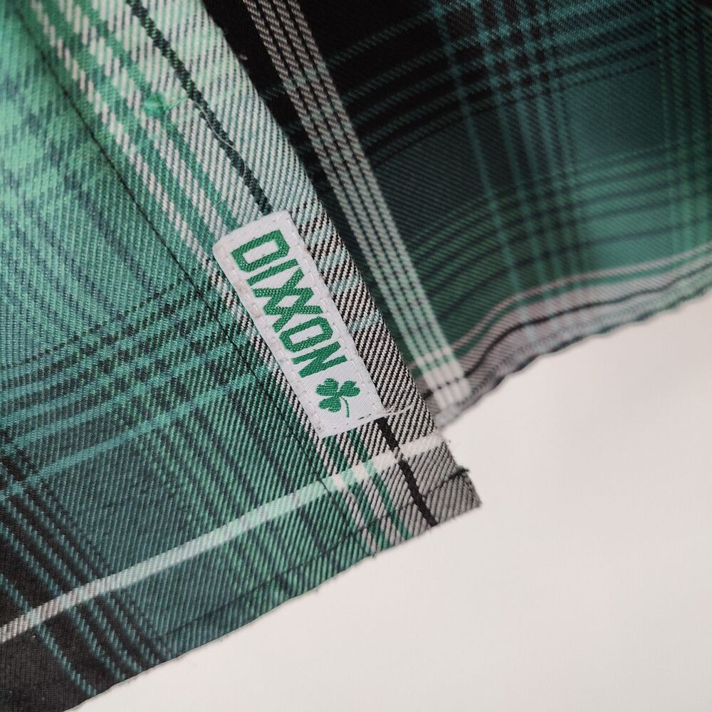 Dixxon Flannel 'The Reilly' Mens Size 2X Pearl Snap Green Plaid Irish - Picture 5 of 9
